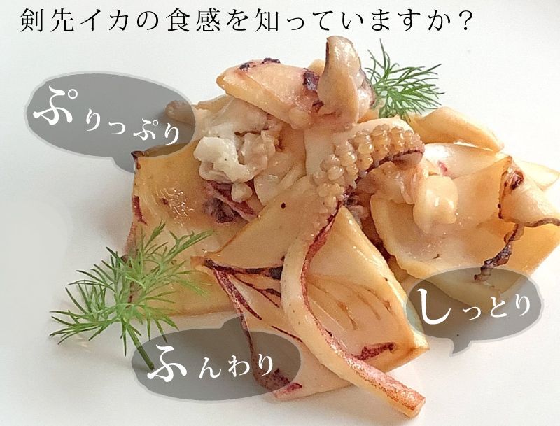 剣先イカの食感をしっていますか？ふんわりぷりっぷり！